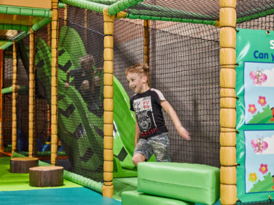 Games Barn: Soft play area with double slide