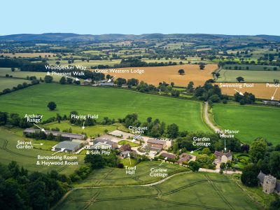 Eaton Manor Country Estate From Above