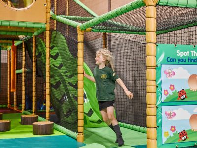 Games Barn: Soft play area with double slide