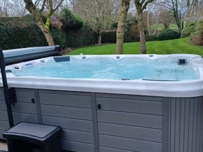 The Manor House's private hot tub